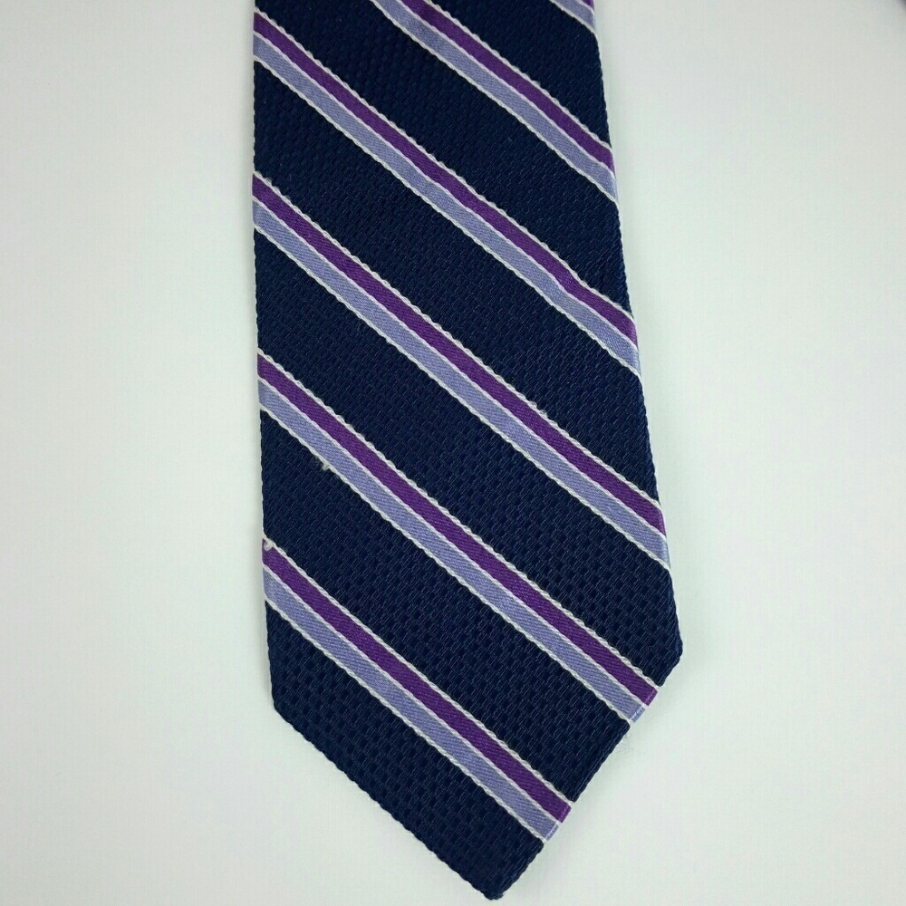 Brooks Brothers Irregular Silk Blue Stripe Tie